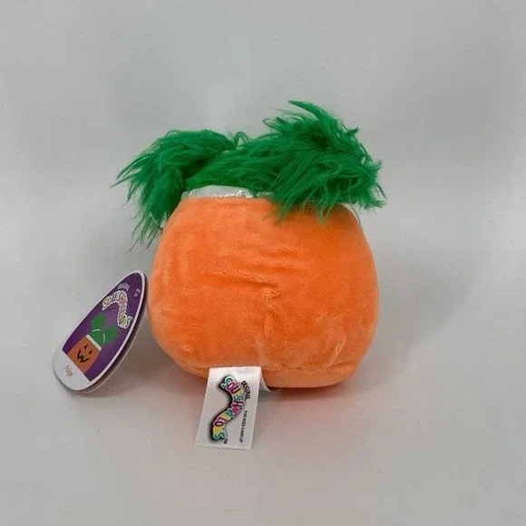 Squishmallows Halloween Squad 2021 Paige Pumpkin w/ Pigtails 4.5" Plush J17-10 - Picture 3 of 7